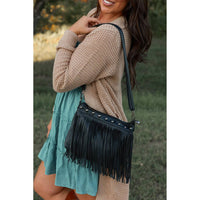 Julia Rose Women's Nora Fringe Bag in black - women's bag - view 4