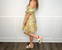 Rokoko - Spinning Through Wildflowers Off Shoulder Mini Dress