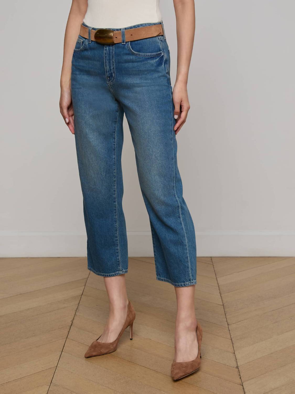L'Agence - June Cropped Stovepipe Jeans