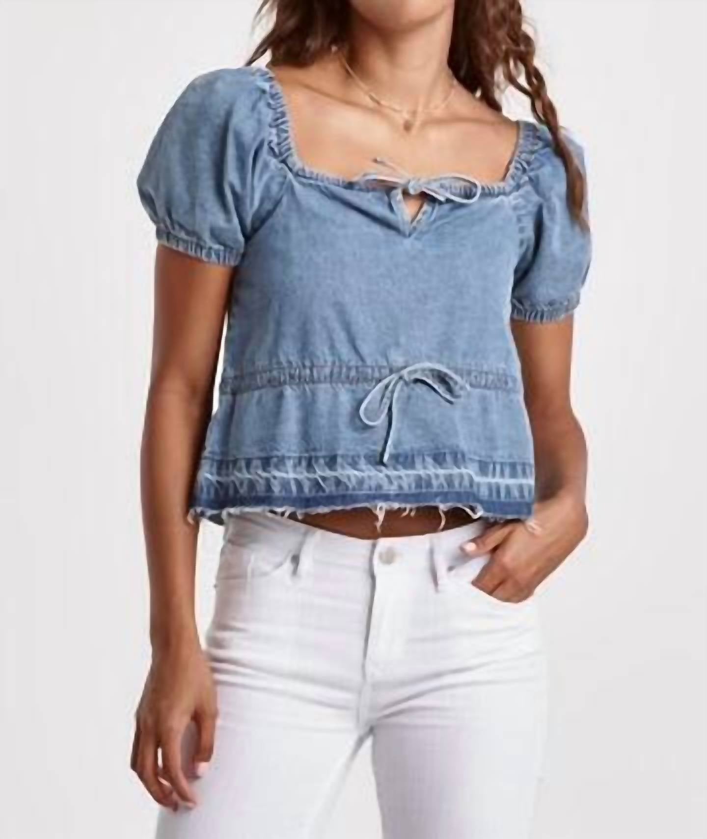 Dear John Denim - Mia Cinched Chambray Top