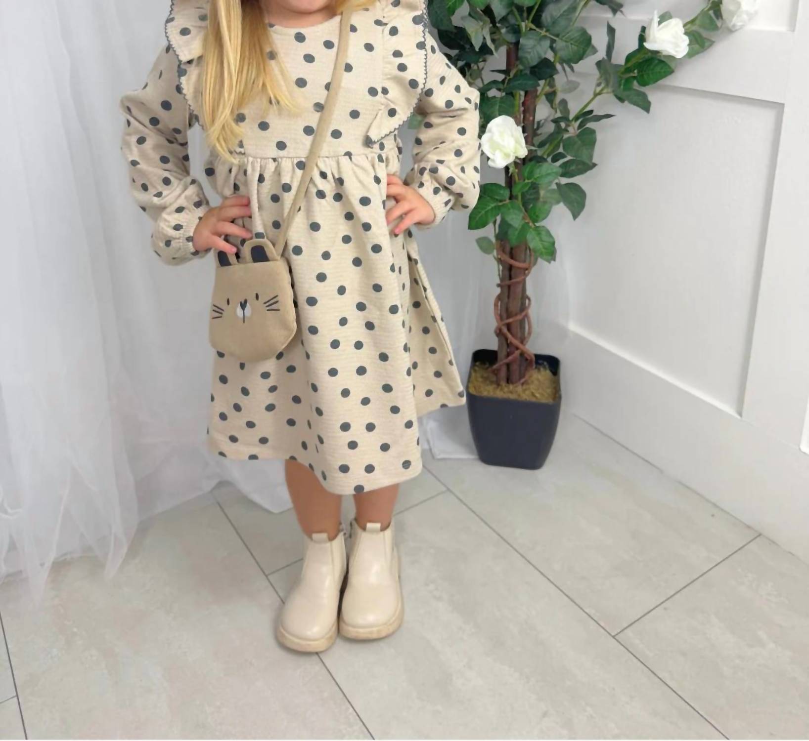 Mayoral - Polka Dot Dress With Matching Bag