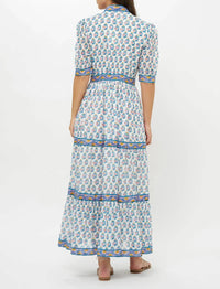 Oliphant - V-neck Cuffed Maxi Dress