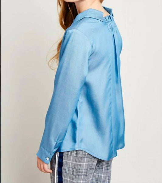 Hayden La - Girls Pearl Button Down Shirt