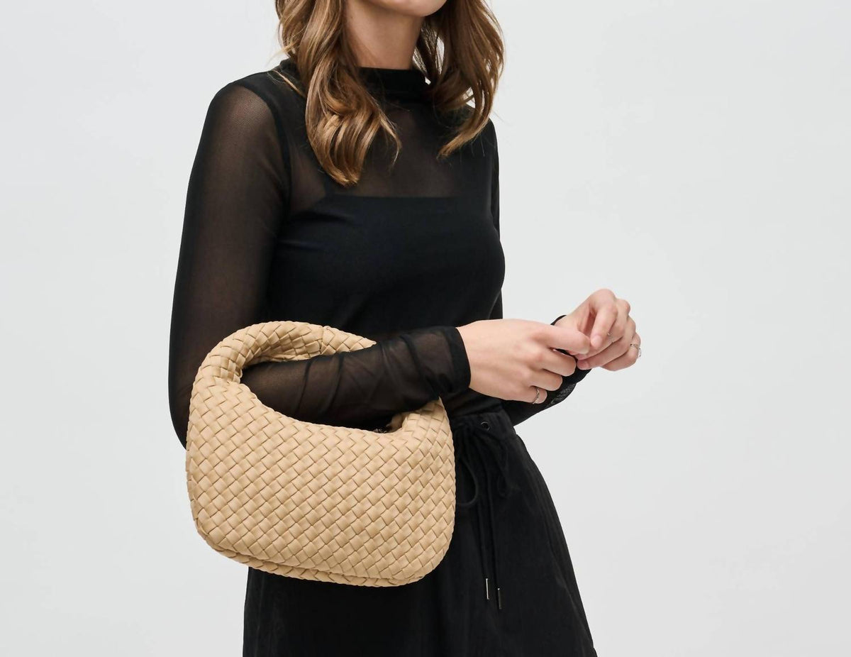 Sol And Selene - Women's Dream Small Woven Neoprene Hobo Bag