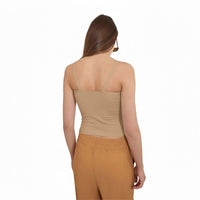 Ambar - Minimalist Square Neck Slim Fit Cami Top