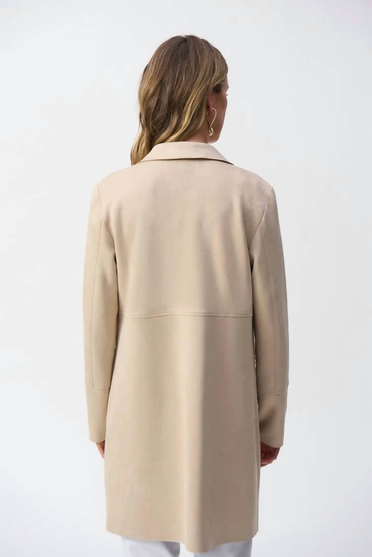 Joseph Ribkoff - Scuba Suede Straight Jacket