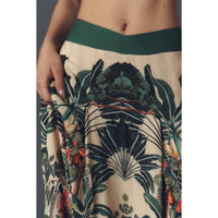 Farm Rio - Jungle Print V-waist Midi Skirt