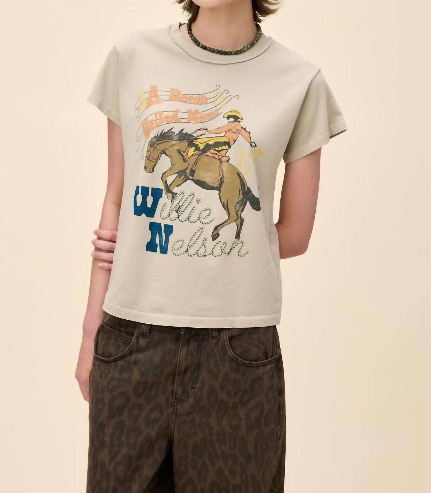 Daydreamer - Daydreamer Willie Nelson Horse Reverse Gf Tee