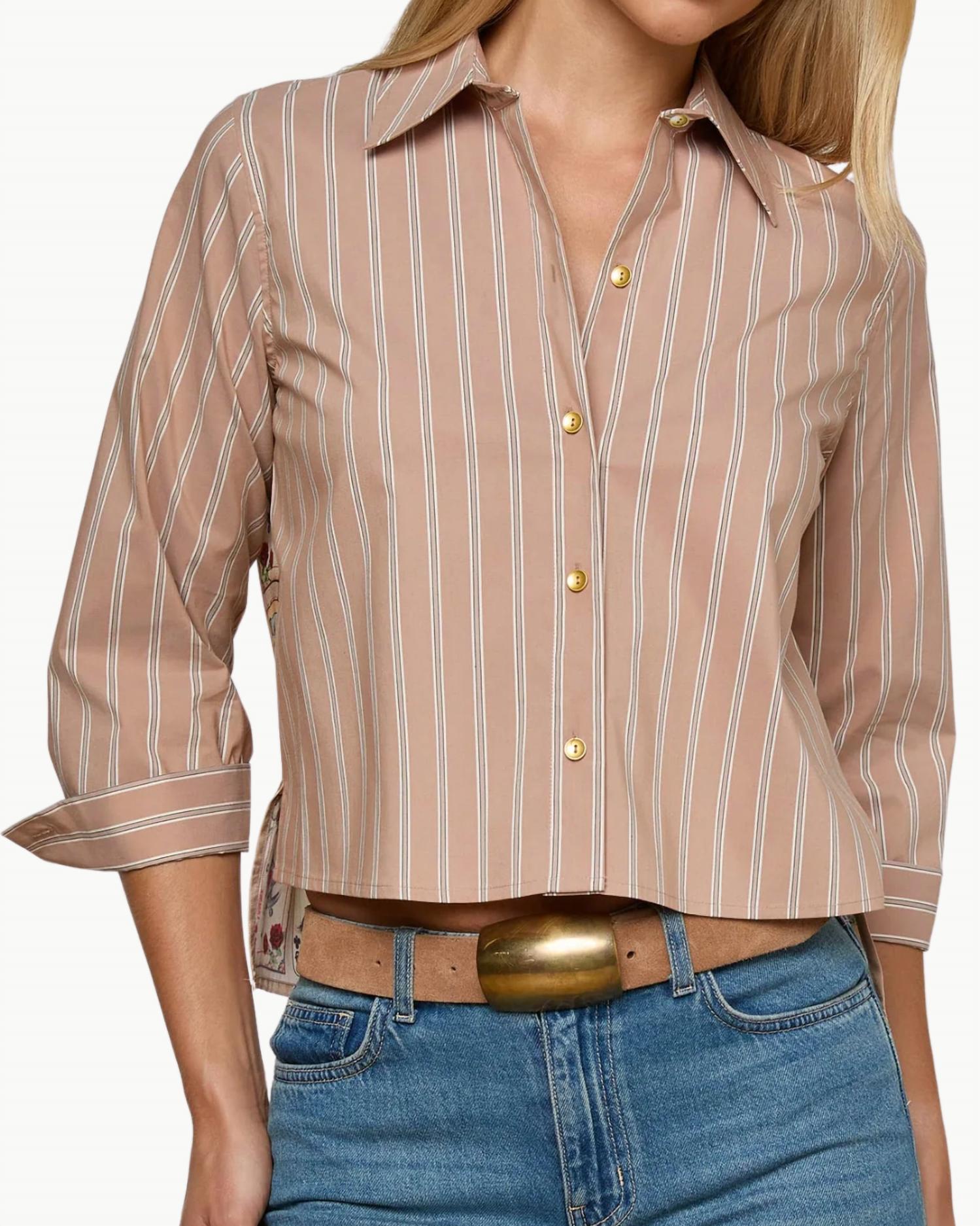 L'Agence - Women's Fawn Western Card Print Shirt