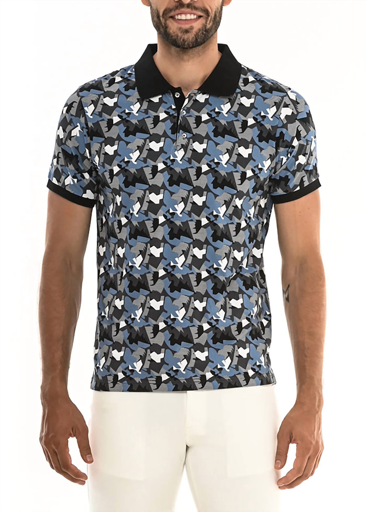 Postmarc - Geo Camo Polo Shirt