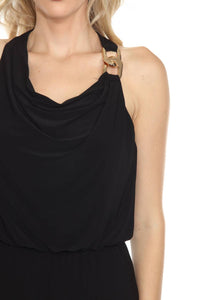Joseph Ribkoff - Cowl Neck Blouson Jumpsuit