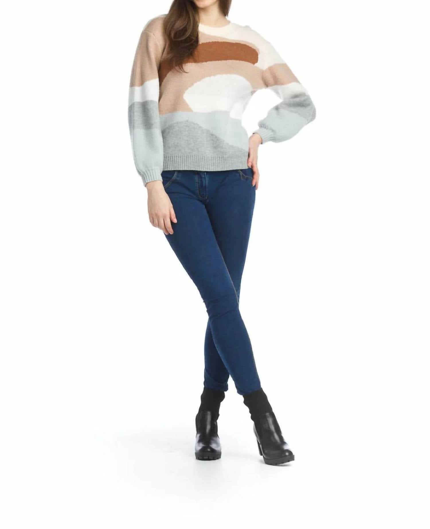 Papillon - Abstract Scenic Knit Sweater