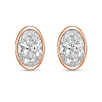 Diana M Jewels - Women's Oval Lab-grown Diamond Stud Earrings (9.00 Tcw) - Elegant Plus