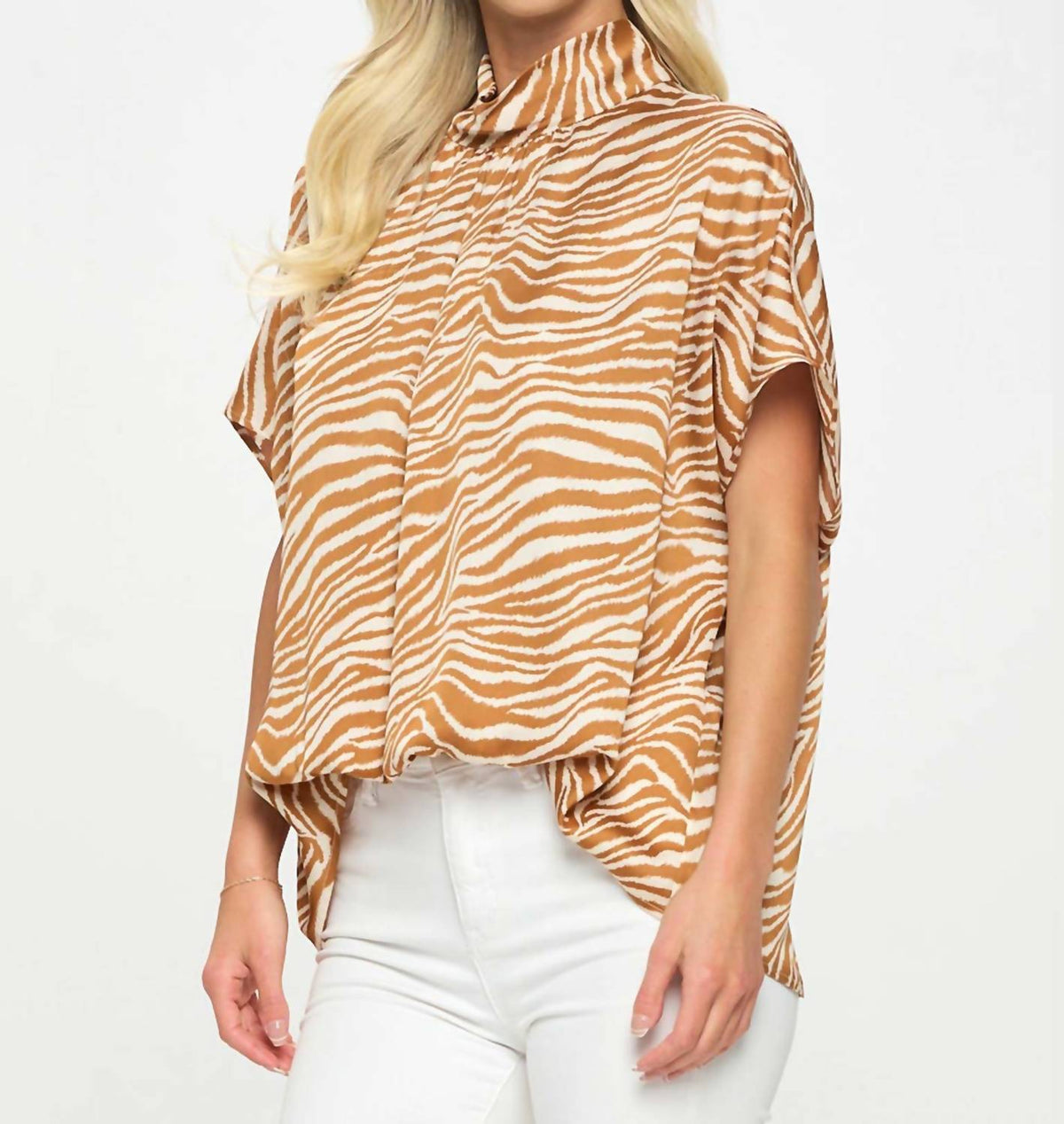 Adrienne - High Neck Blouse