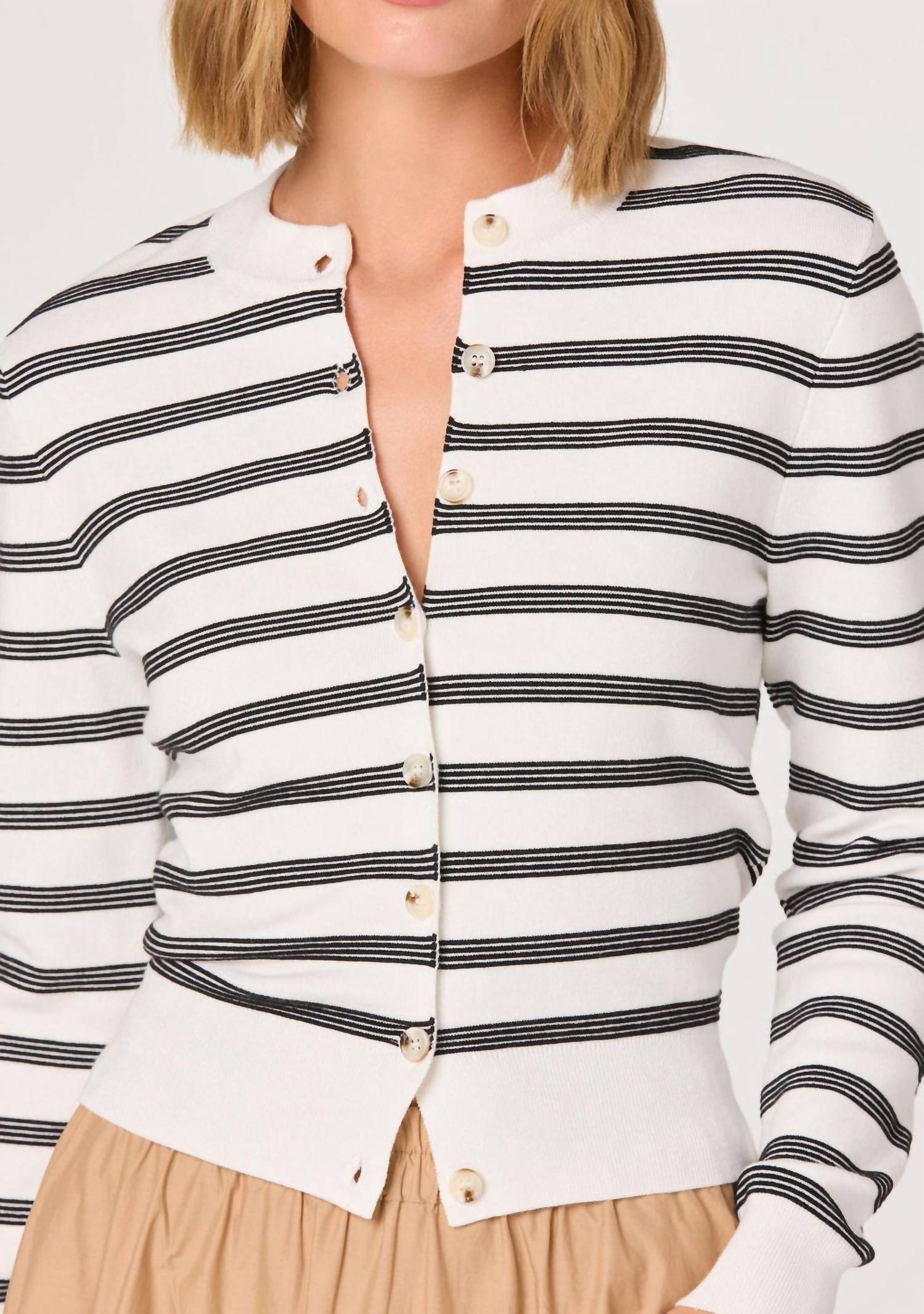 Astr - Tawni Stripe Cardigan