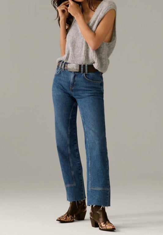 Free People - Risk Taker Mid Rise Straight Denim Jeans