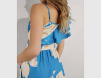 Mulla - One shoulder ruffle pleated maxi dress