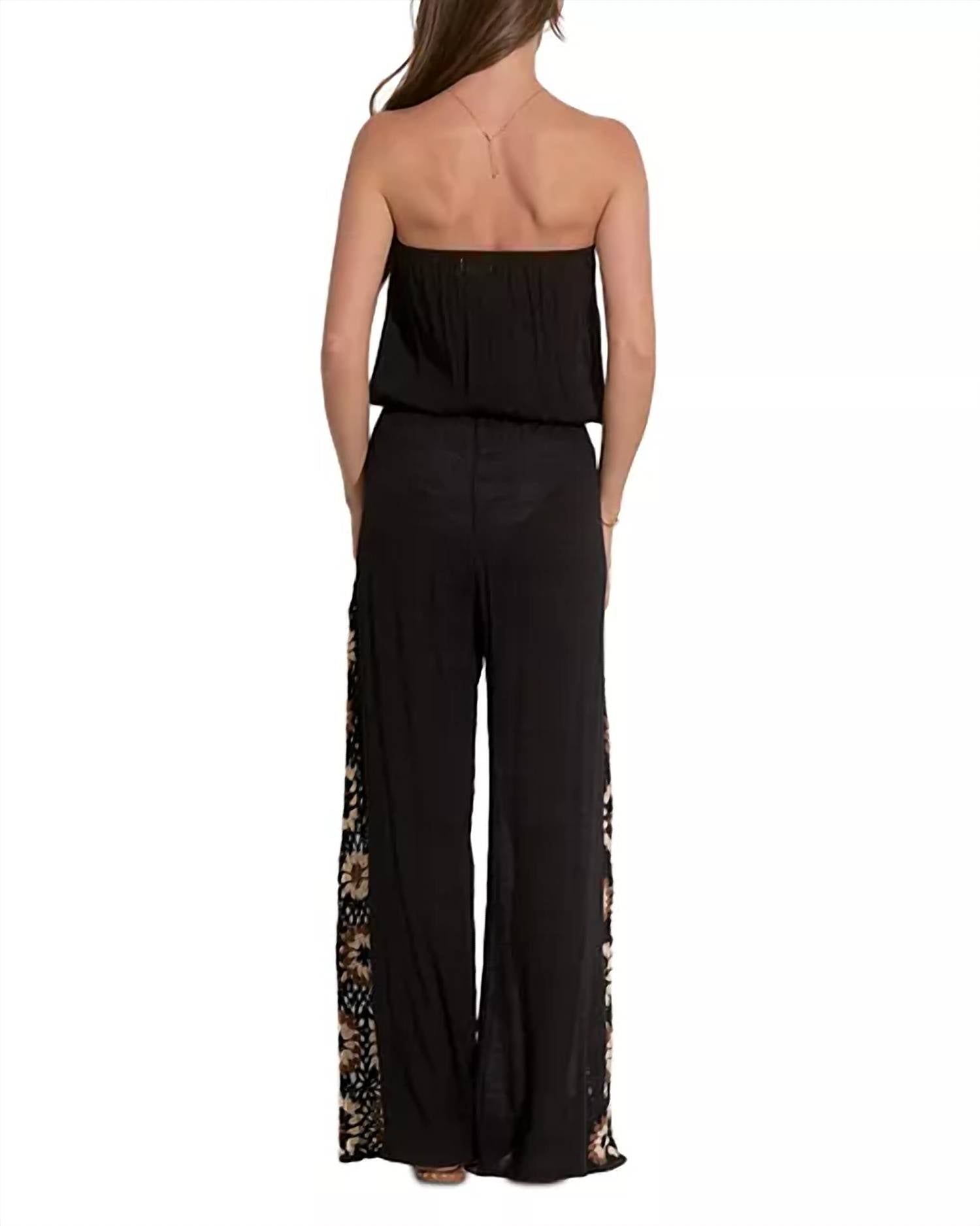 Elan - Strapless Jumper With Crochet Detail