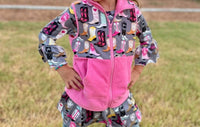 Shea Baby - Boot Print Fleece Vest