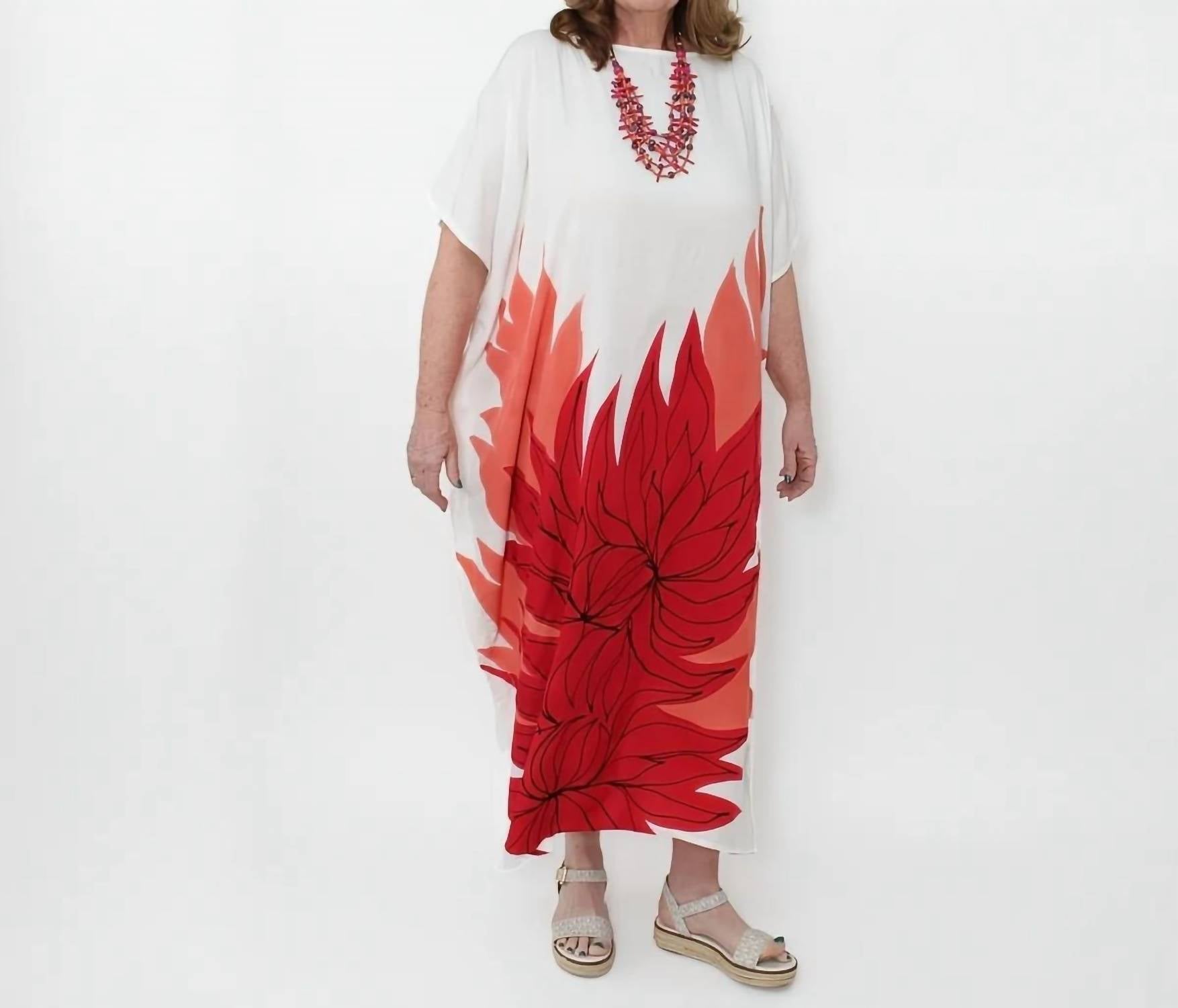 Sylca Designs - Fiery Bloom Maxi Dress