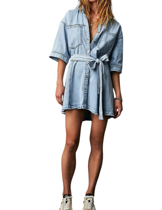 Free People - Jenny Denim Tunic Top