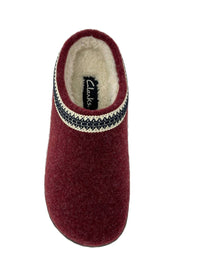 Clarks - Women's Cozy Wool Mule Slip-on Slipper