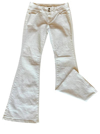 Cello - Women's Two Button Mid-rise Flare Jeans