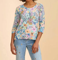 Fdj - Ambush Floral Scoop Print Sweater