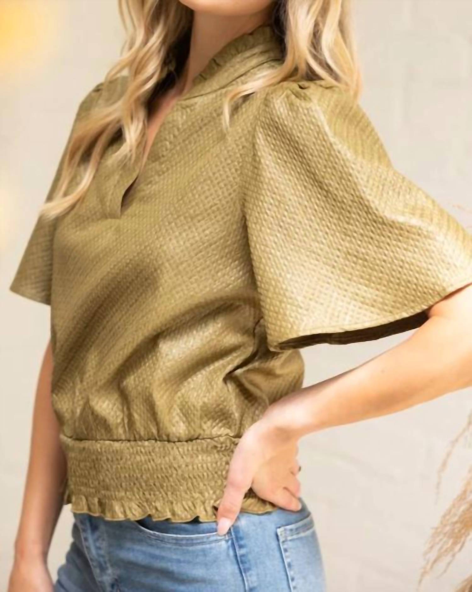 Voy - Smocked Top