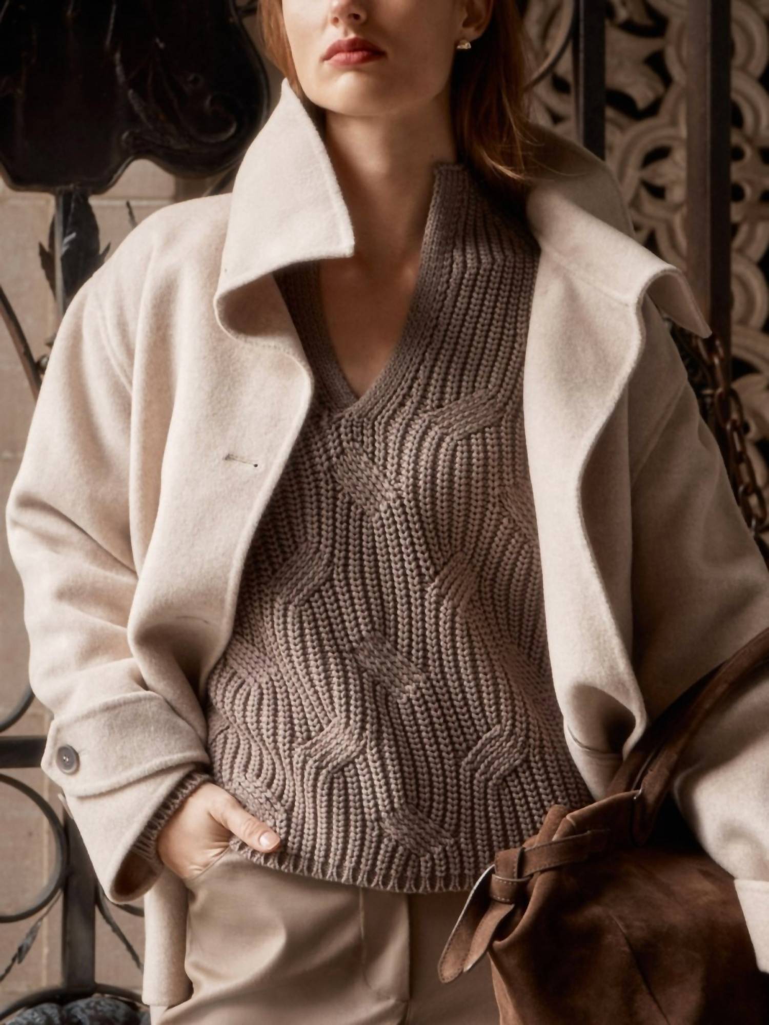 Brochu Walker - Grayson Cable Pullover Sweater