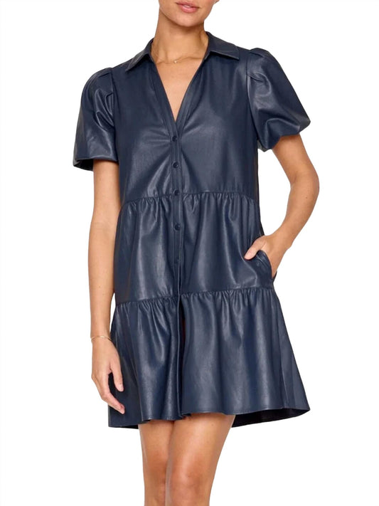 Brochu Walker - Havana Vegan Leather Mini Dress