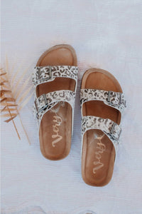 Very G - Women's Aries Leopard Buckle Sandal
