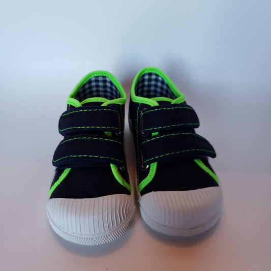 Renbut Shoes - Kid's Cap-toe V-strap Canvas Low-cut Sneaker