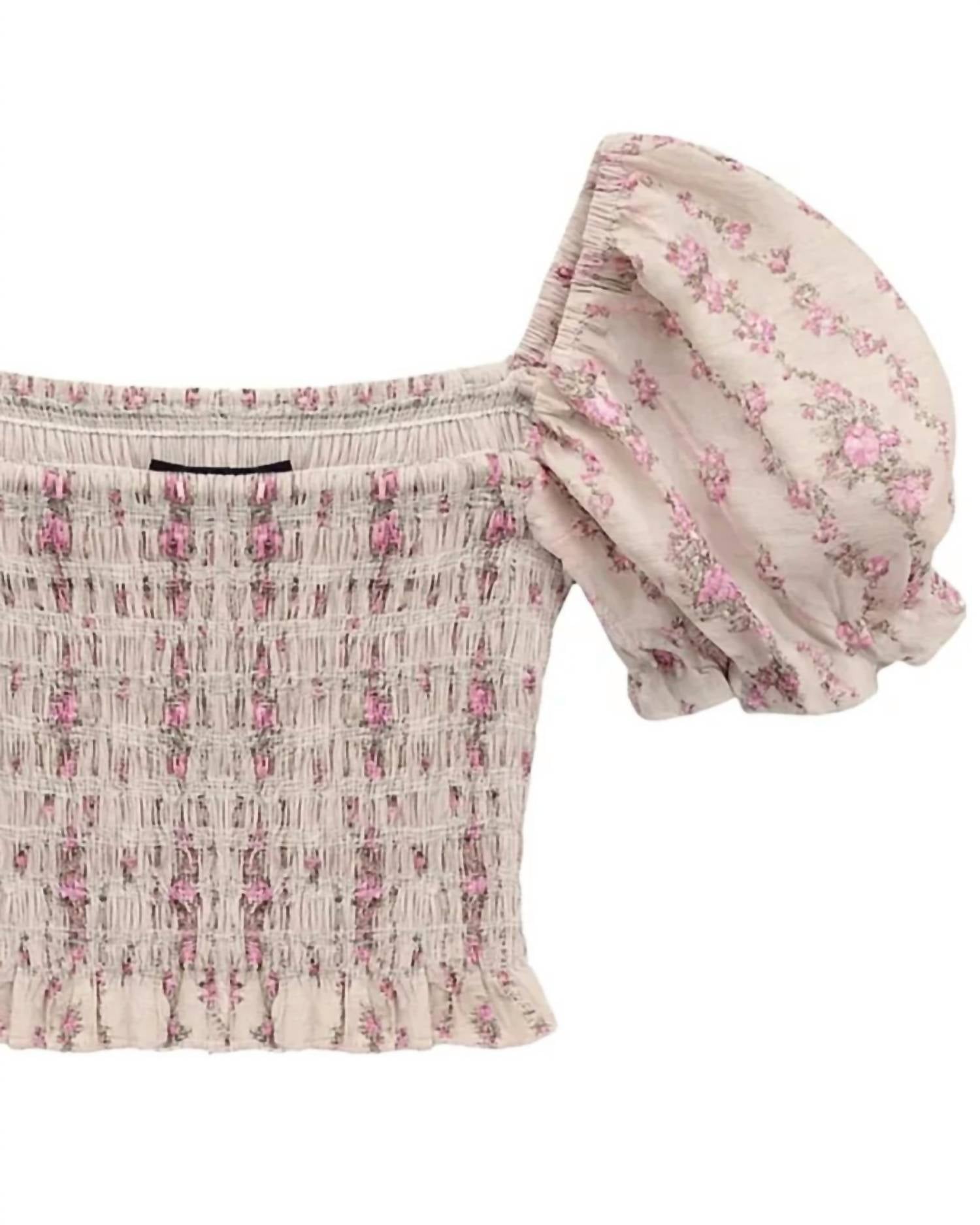Katie J Nyc - Girls Cottage Stripe Marlee Top