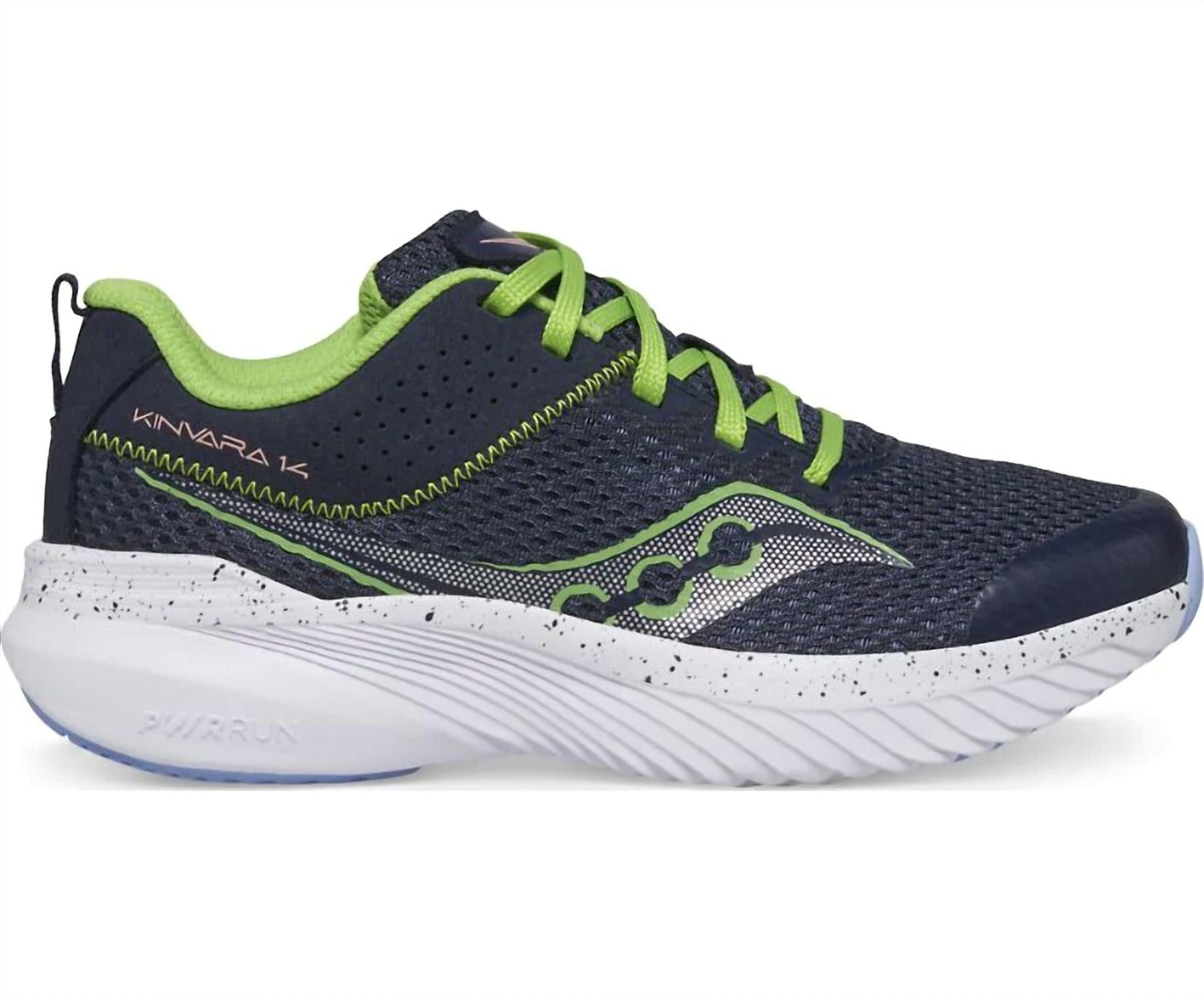 SAUCONY Kids's Kinvara Ltt 14 Sneakers in navy green - kids' sneaker - alternate view