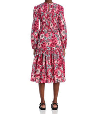 BANJANAN Mortiz Dress in bali floral haze - women's dress - detail view