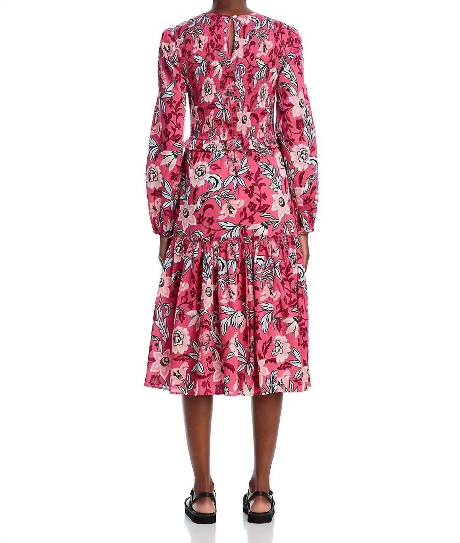 BANJANAN Mortiz Dress in bali floral haze - women's dress - detail view