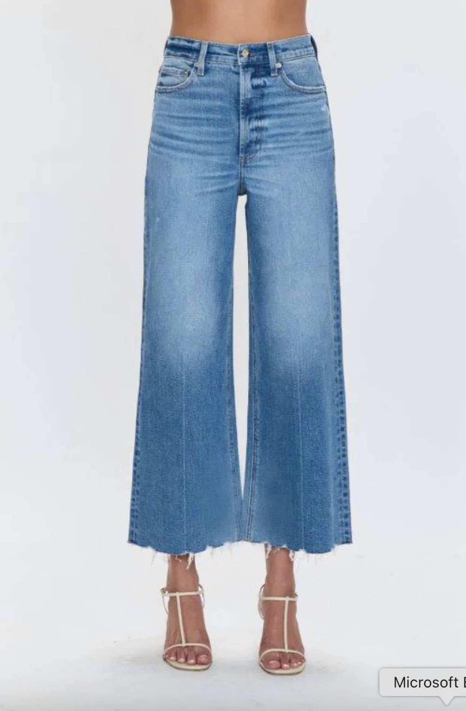 Pistola - Lana Crop High Rise Ultra Wide Leg Jeans