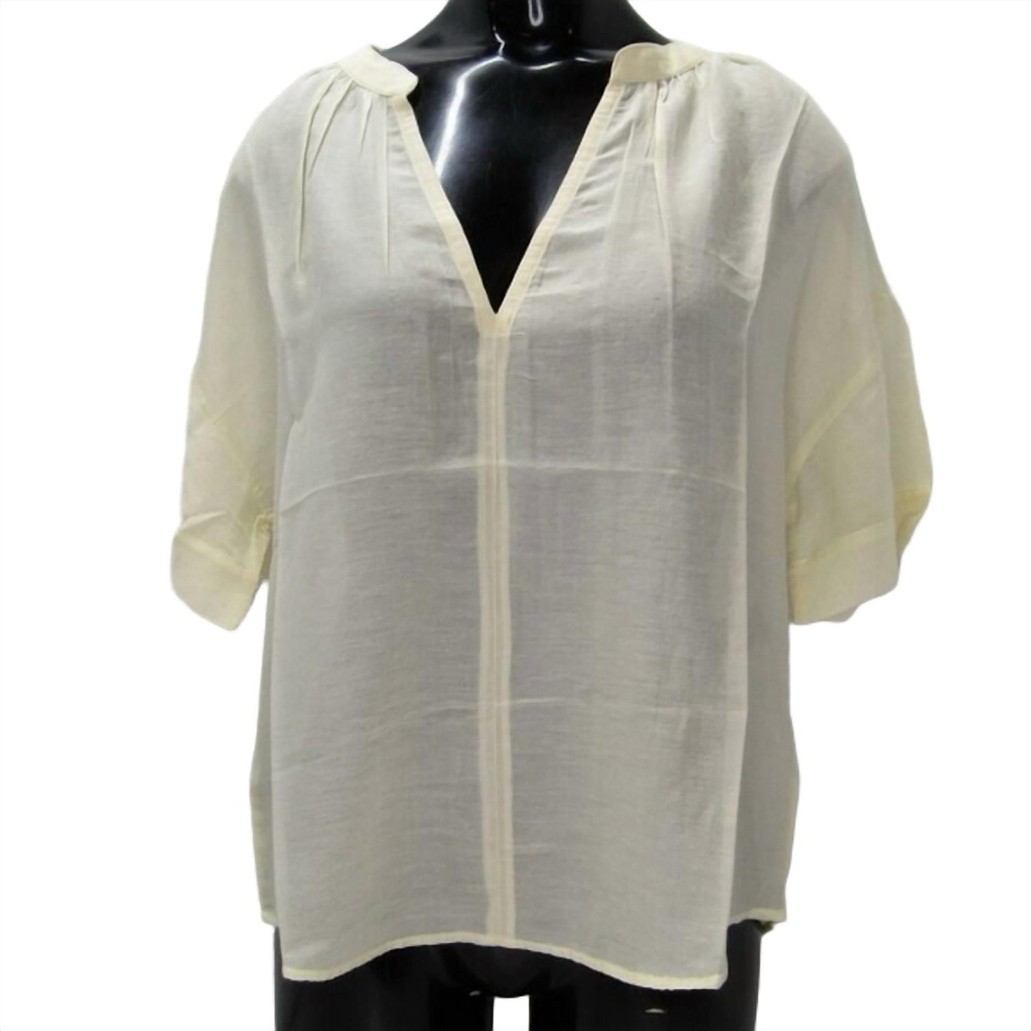 Ese O Ese - Women’s Marrakech V-neck Sheer Cotton Top