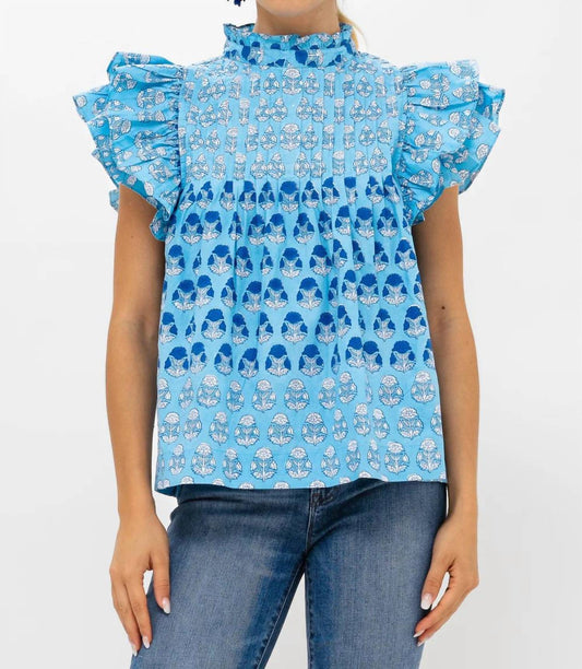 Oliphant - Pintuck Ruffle Top