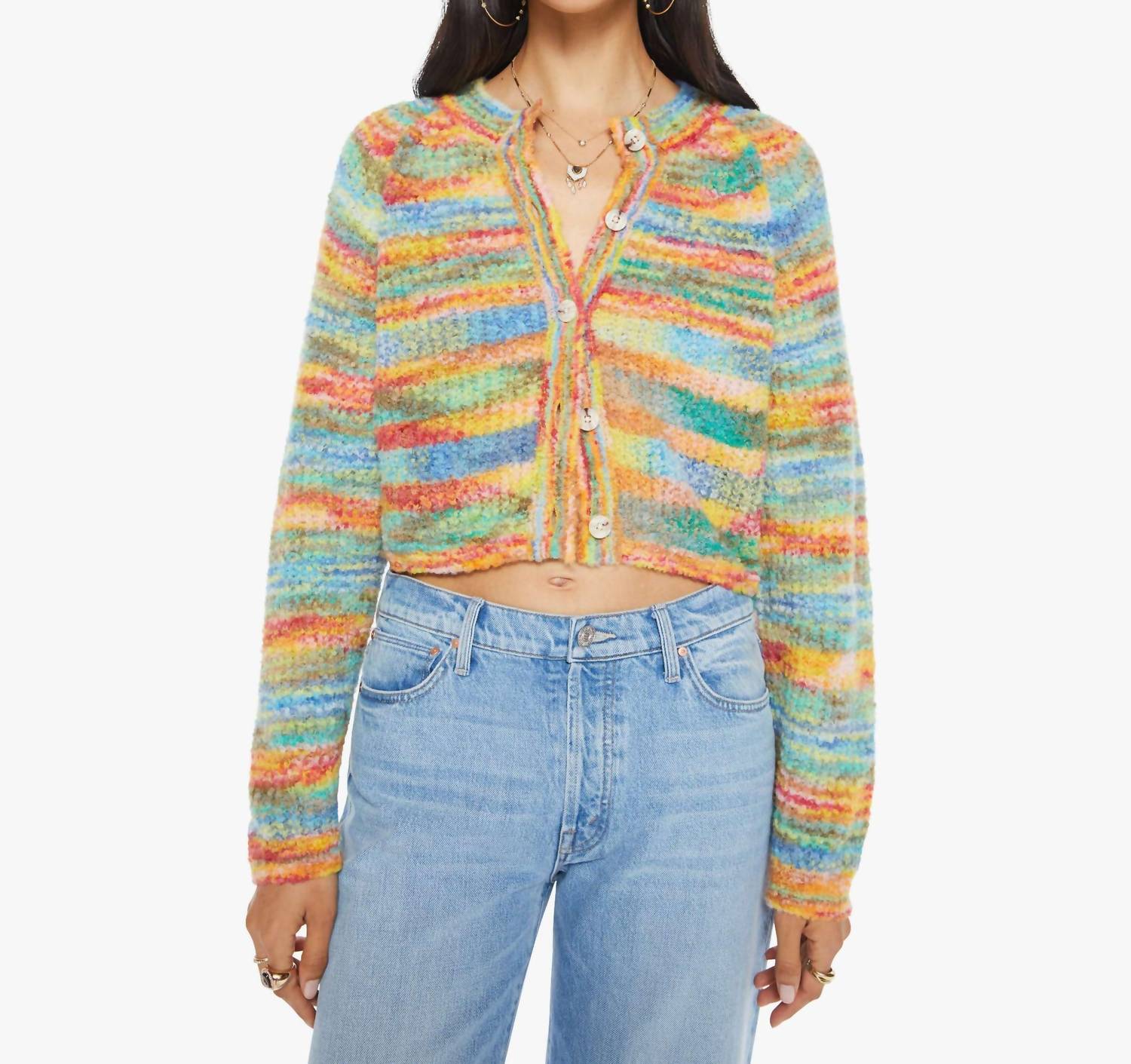 Mother - The Raglan Crop Cardigan Sweater