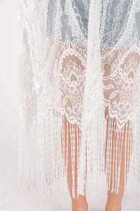 Mimi Wholesale - Elegant Lace Fringe Kimono