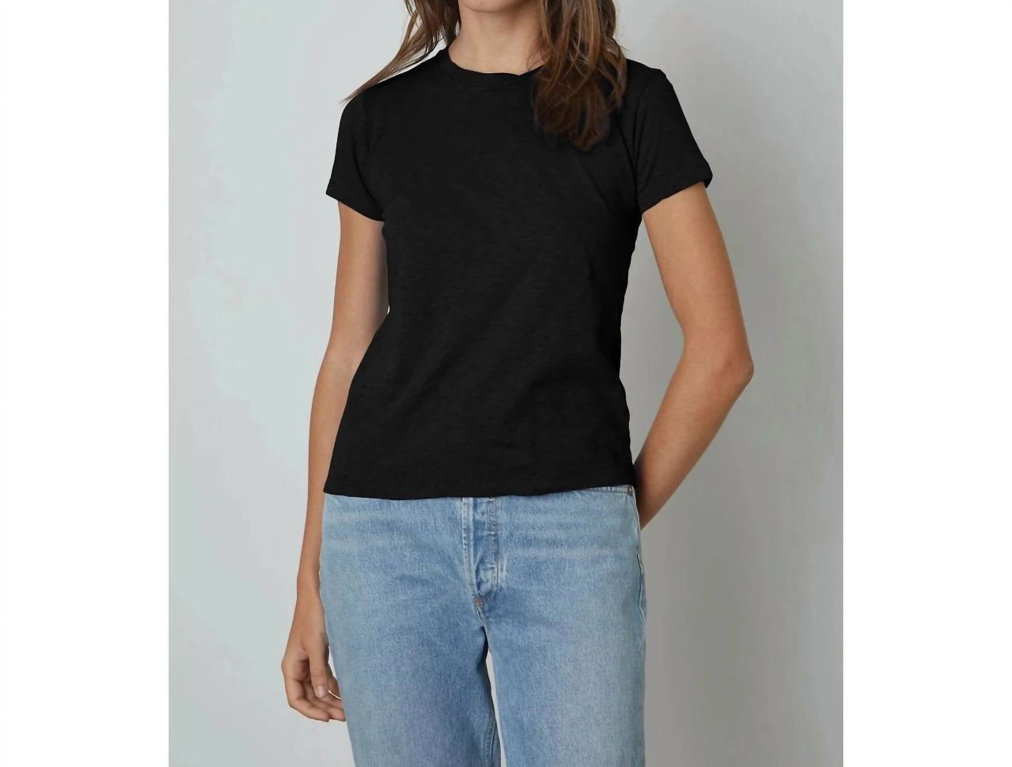 Velvet By Graham & Spencer - Sierra Vintage Slub Crew Neck Tee