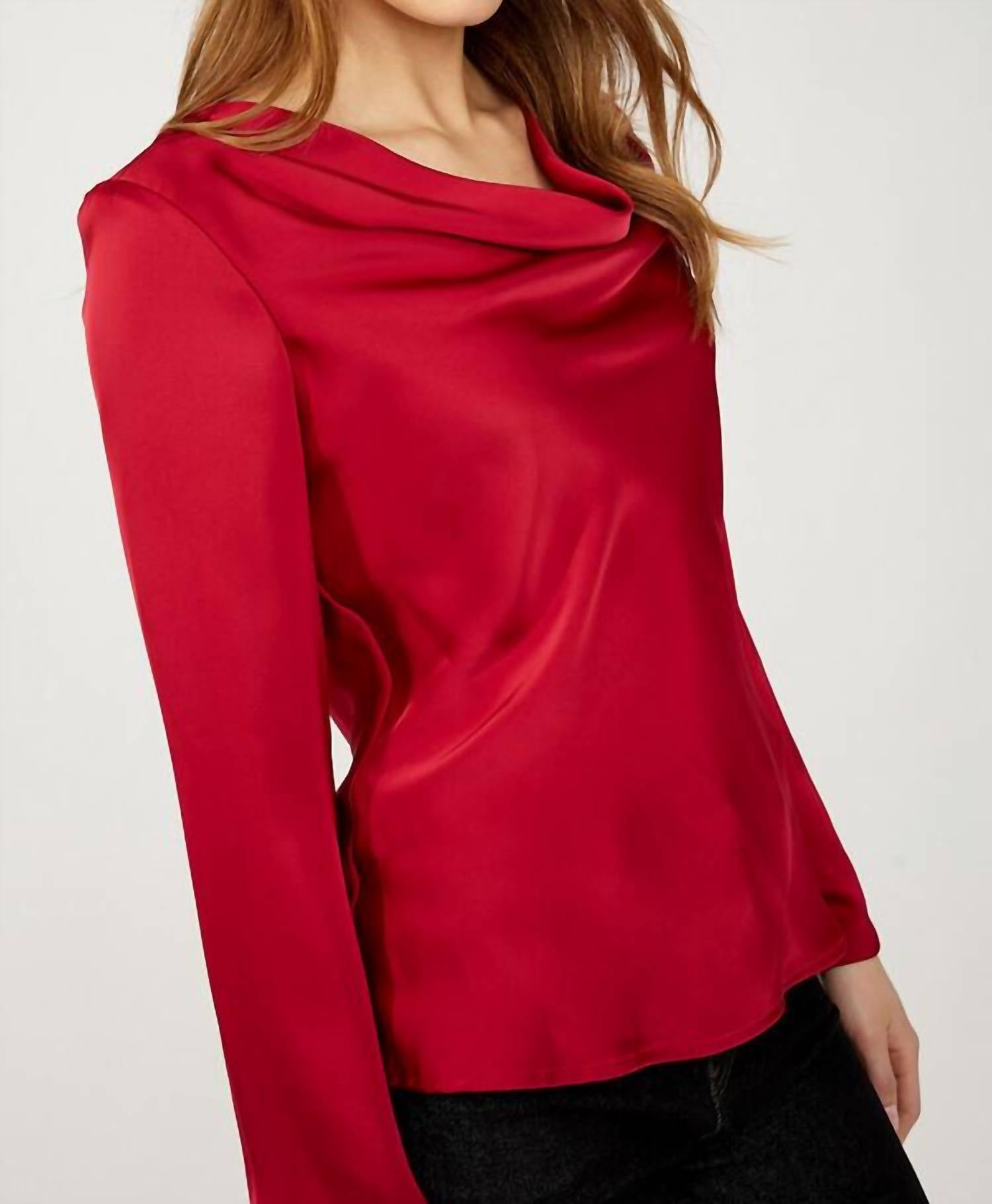 Frank Lyman - Women's Drape Neck Blouse