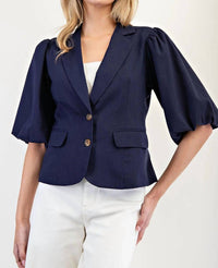 Ee:Some - Bubble Sleeve Blazer