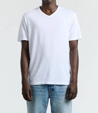 COTTON CITIZEN Men's Classic V Neck Tee in white - men's t-shirt