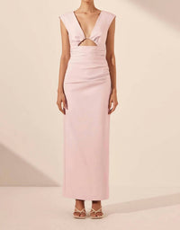 Shona Joy - Lani Plunged Cut Out Maxi Dress