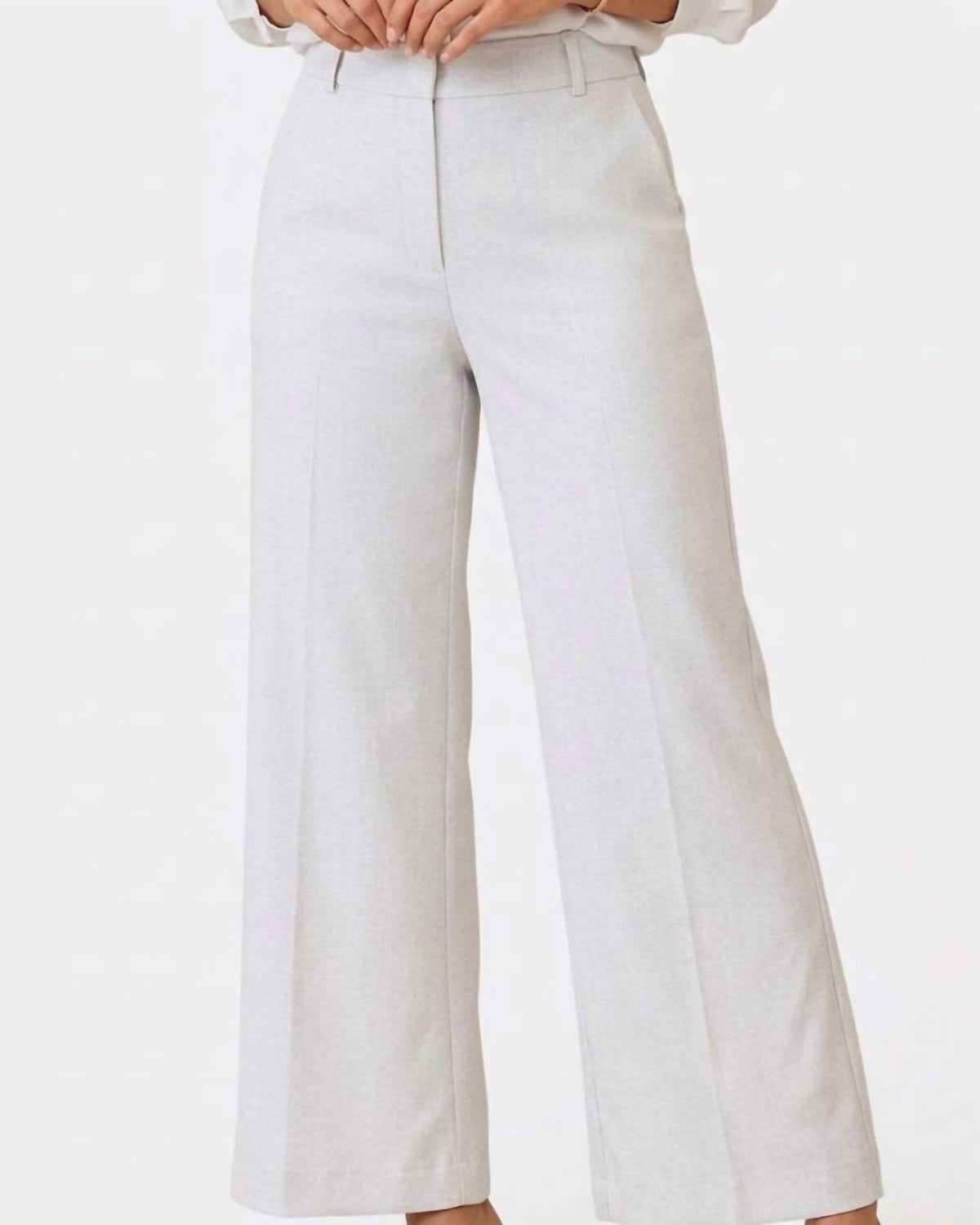 Up! - Textured Wide Leg Pants