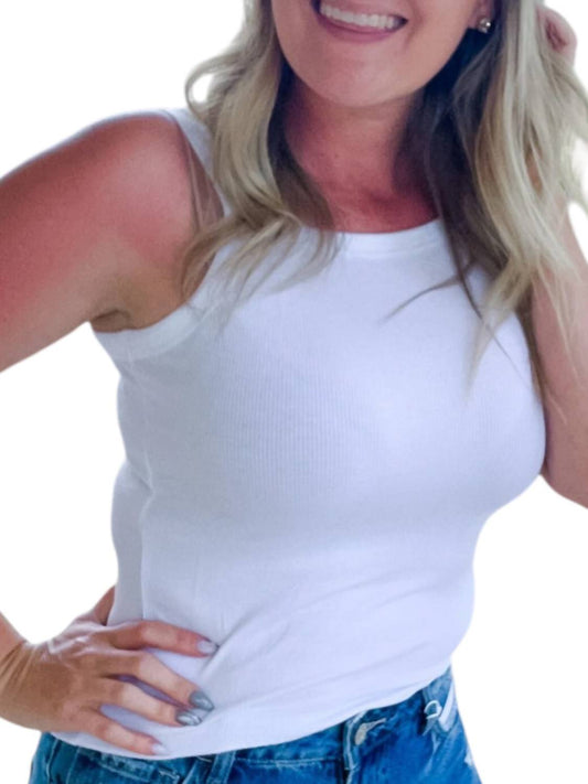 Zenana - Solid Mini Ribbed Tank Top