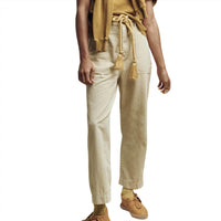 THE GREAT. Women's The Voyager Pant in washed safari - women's pants - alternate view